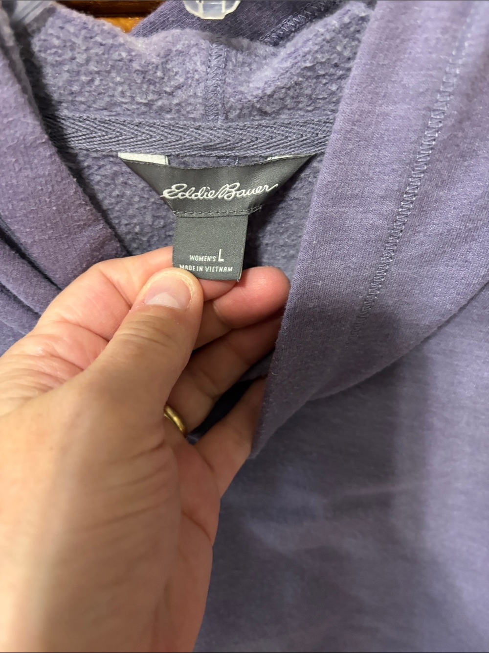 Eddie Bauer Purple Women's Pullover Hoodie - Picture 2 of 4